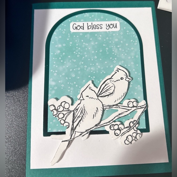 Other - Bundle of 5!Handmade cards You will receive with envelopes and plastic covers.